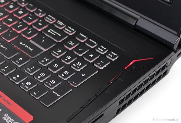MSI GT73VR 6RE klawisze dodatkowe