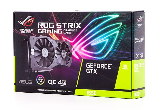 ASUS ROG STRIX O4G Gaming GTX 1650 - pudełko
