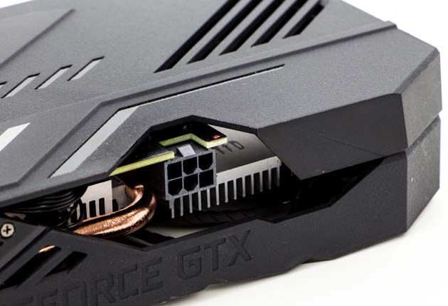 Gigabyte GeForce GTX 1650 Gaming OC 4G - gniazdko zasilania