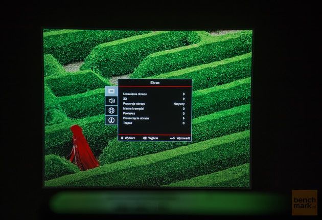 Optoma X340 menu Ekran