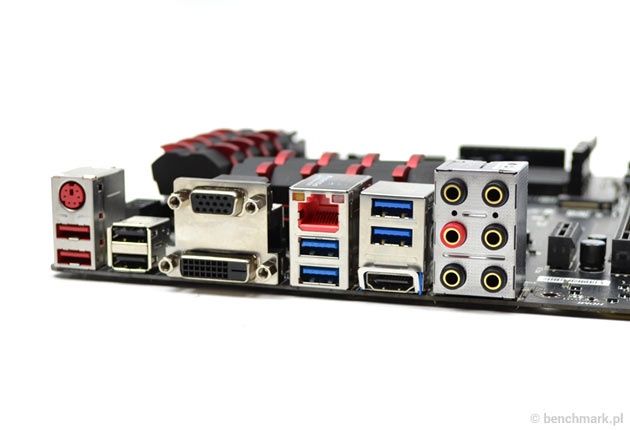 MSI Z97 Gaming 5 tylny panel