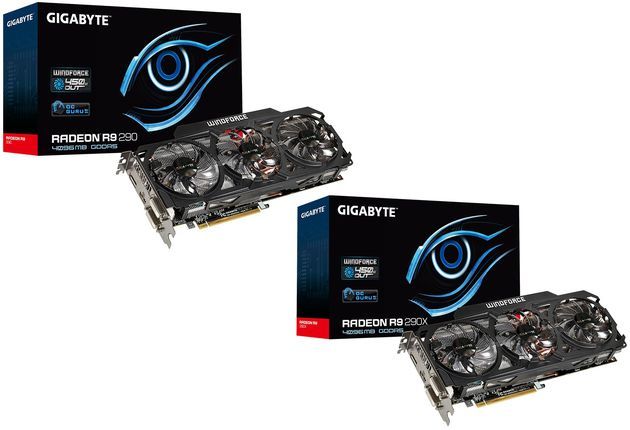 Gigabyte Radeon R9 290 R9 290X karta graficzna zdjęcie opakowanie