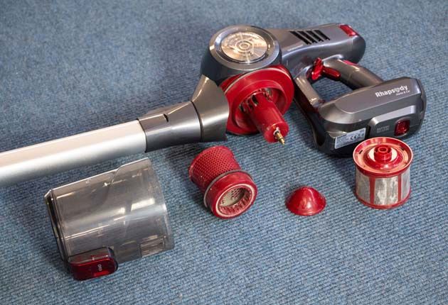 Hoover Rhapsody - wyjmowany filtr kurzu do czyszczenia