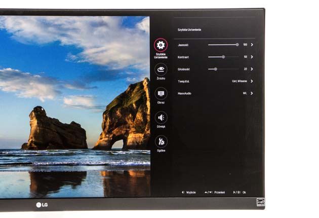 LG 29WK600-W menu OSD