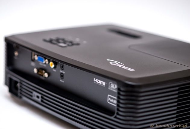 Optoma H183X tylna ścianka, góra