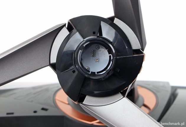 Asus ROG PG348Q projektor w podstawie