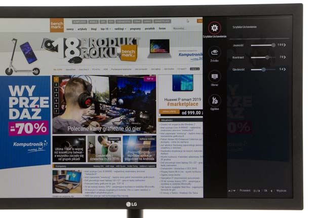 LG 24MK400H-B - menu ustawień