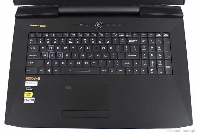 Hyperbook GTR87 VR SLI klawiatura