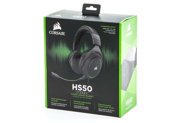 Corsair HS50 - pudełko