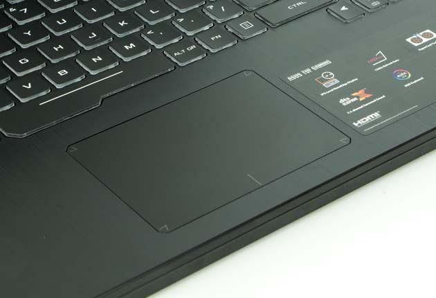 Asus TUF Gaming FX505DU touchpad