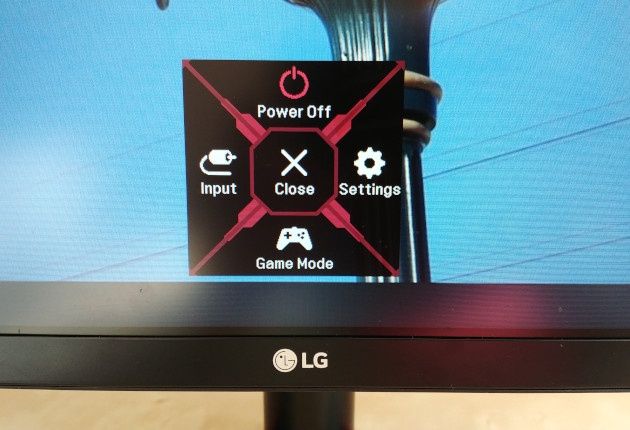 LG 32GK850G skrócone menu