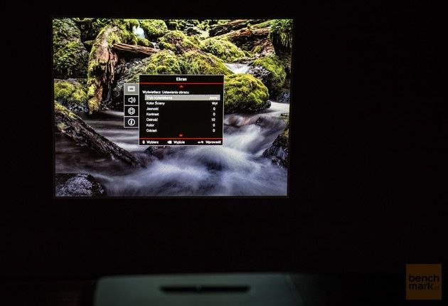 Optoma X340 - menu projektora