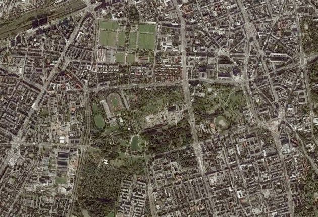 Warszawa z satelity