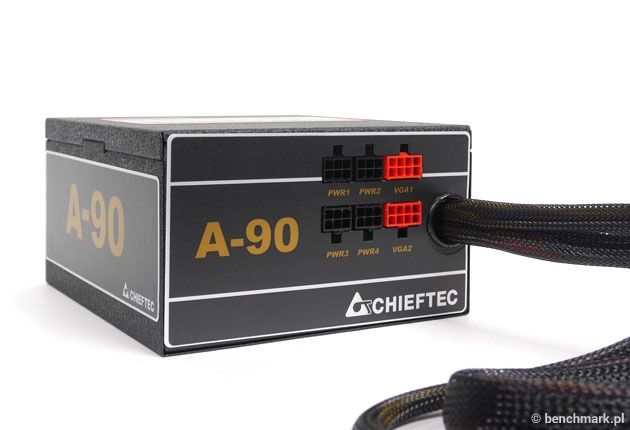 Chieftec A-90 GDP-550C wtyczki