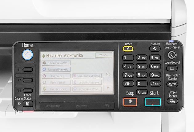 Ricoh SP 4510SF panel sterowania