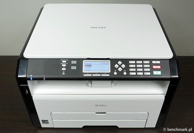 Ricoh SP 213SUW panel sterowania