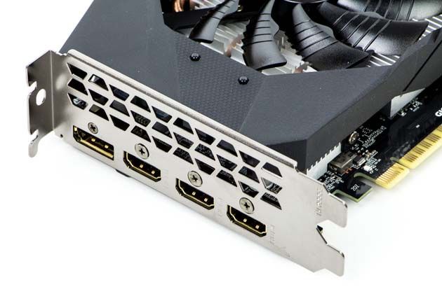 Gigabyte GeForce GTX 1650 Gaming OC 4G - porty