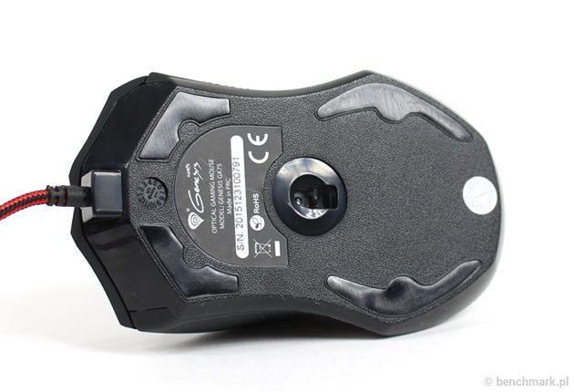 Natec Genesis GX75 - sensor optyczny i duże ślizgacze
