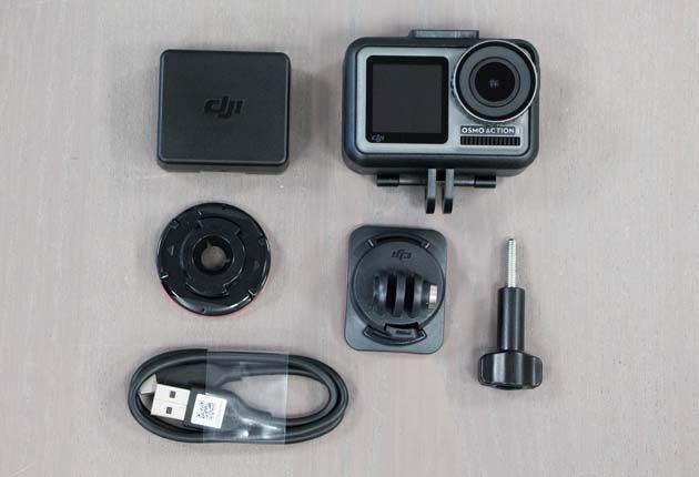 DJI Osmo Action - zawartość pudełka