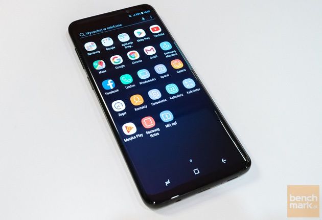 Samsung Galaxy S9+ przód aplikacje