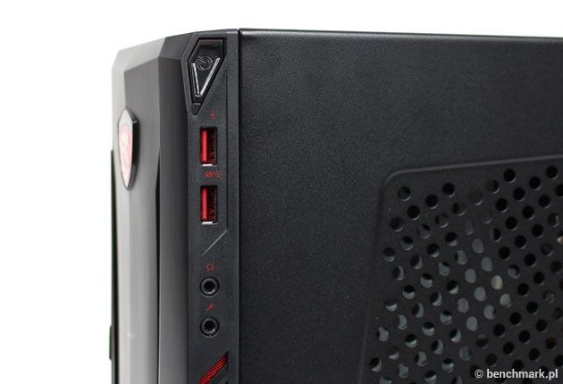 MSI Nightblade MI-037XEU złącza przód