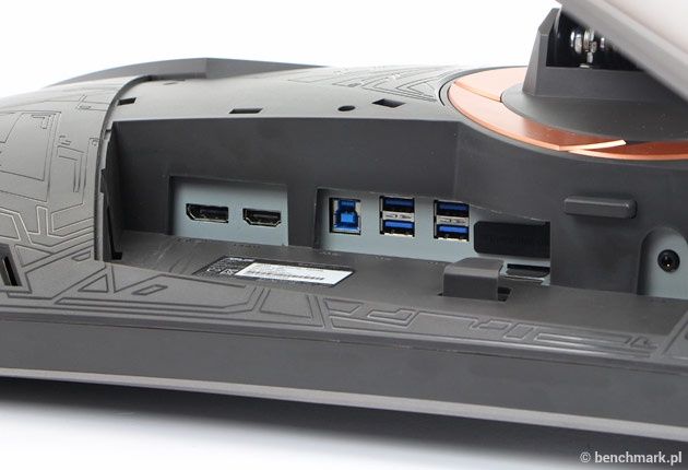 Asus ROG PG348Q złącza