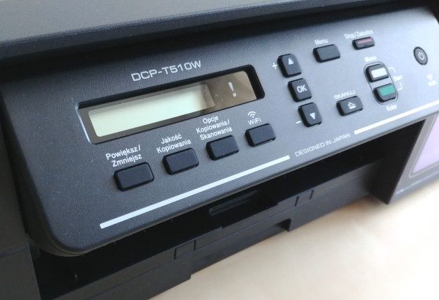 Brother DCP-T510W panel sterowania