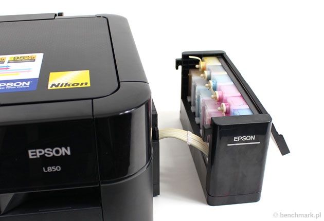 Epson L850 pojemniki z tuszem