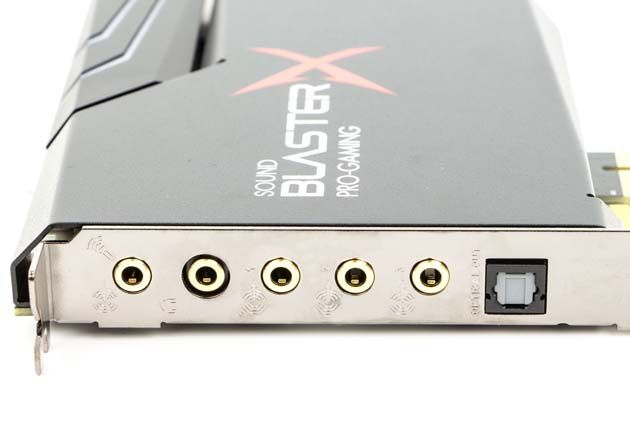 Creative Sound BlasterX AE-5 - gniazda