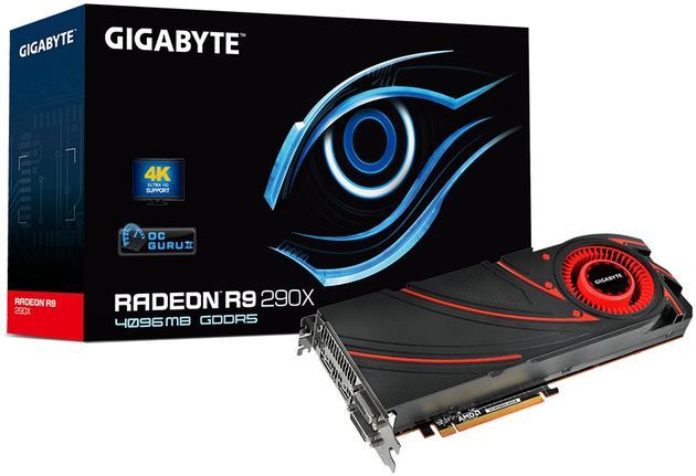 Gigabyte Radeon R9 290X karta graficzna zdjęcie opakowanie