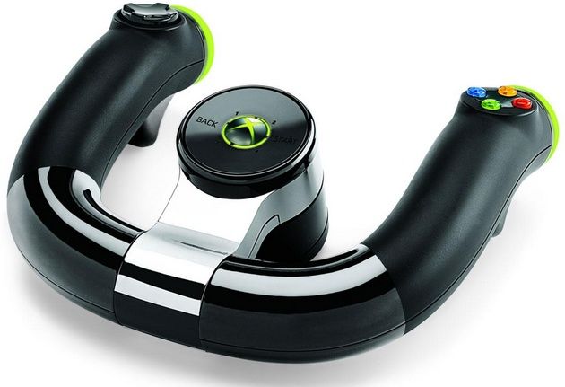 Microsoft Xbox 360 kierownica bezprzewodowa wygląd