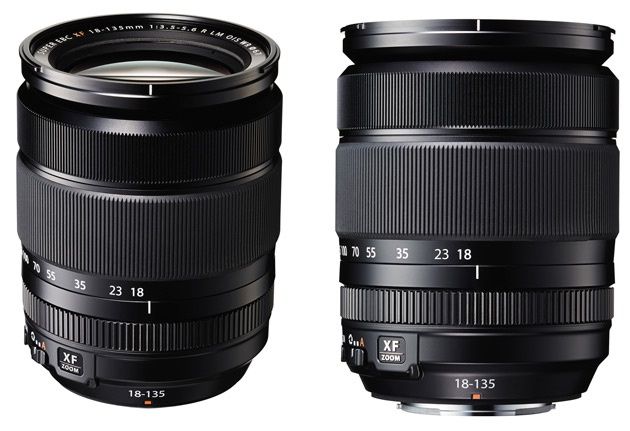 Fujifilm XF18-135 mm obiektyw widok bok
