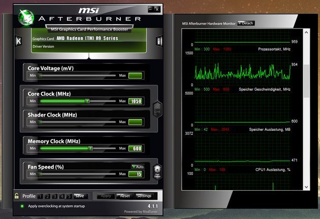 MSI Afterburner - podkręcanie karty Radeon R9 Fury X
