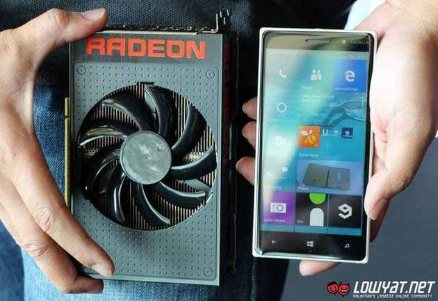AMD Radeon R9 Nano - porównanie do smartfona