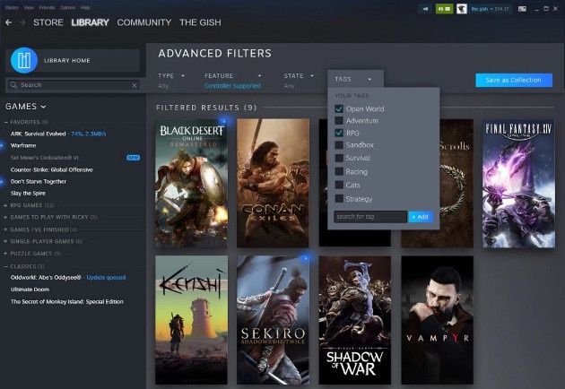 Steam nowy tagi