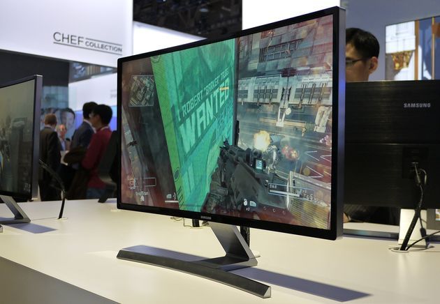 Samsung zakrzywiony monitor zdjęcie