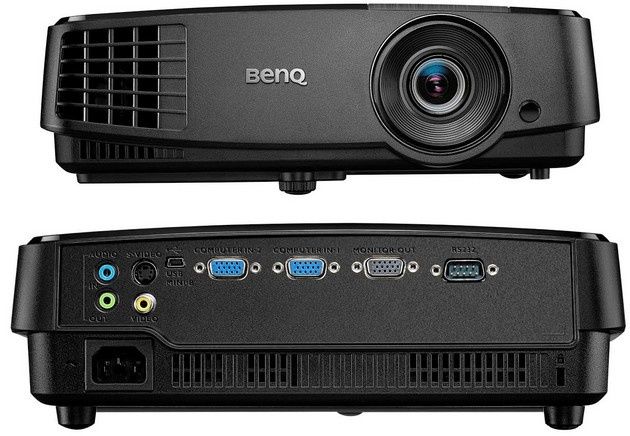 BenQ MS504 MX505 projektor przód tył