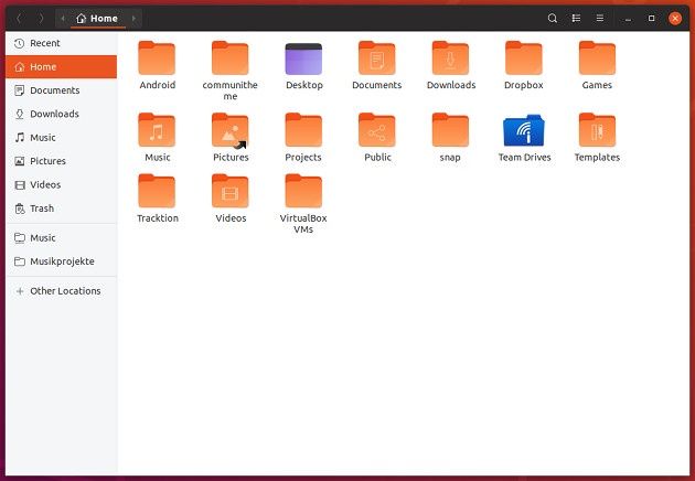 Ubuntu 18.10 okno