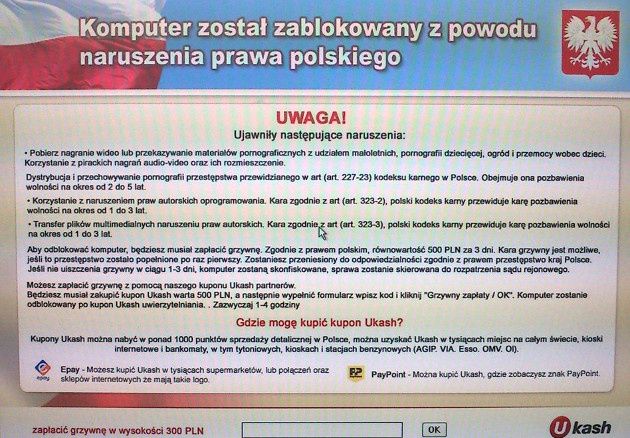 ransomware f-secure próba oszustwa ostrzeżenie