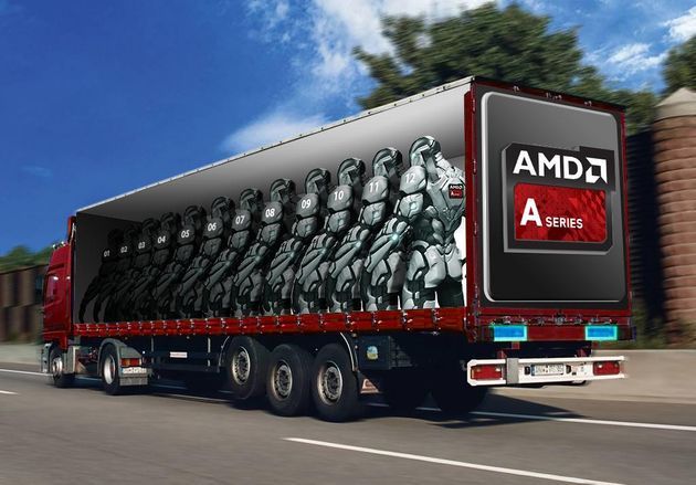 AMD - ciężarówka procesor APU
