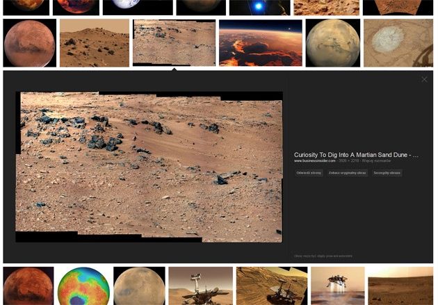 Google Images nowy interfejs użytkownik