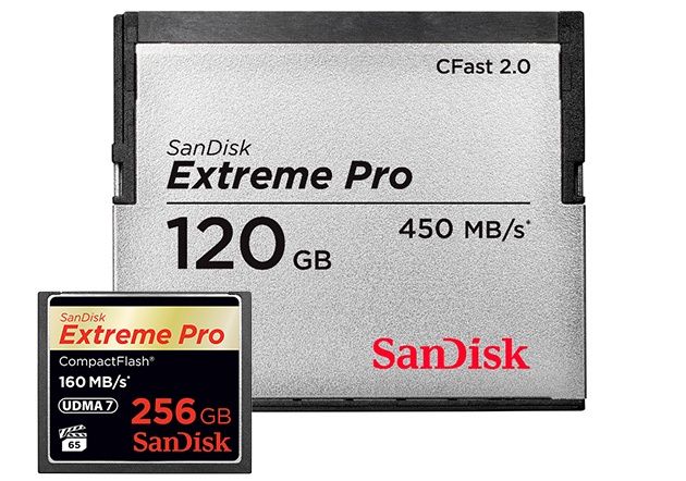 SanDisk Extreme Pro 256 GB i CFast 2.0
