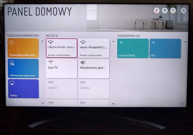 Panel domowy w Smart TV