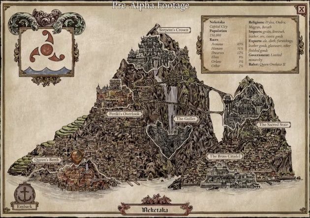 Pillars of Eternity 2 Neketaka mapa