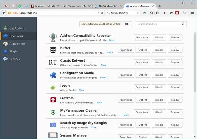 Firefox 40 rozszerzenia