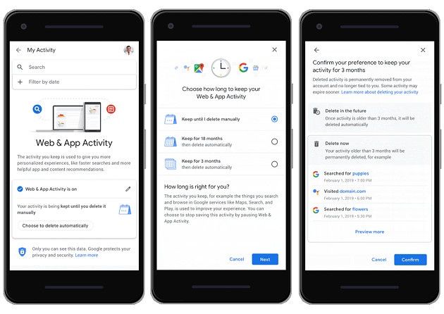 Google auto-usuwanie