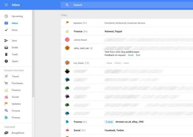 Gmail 2014 menu