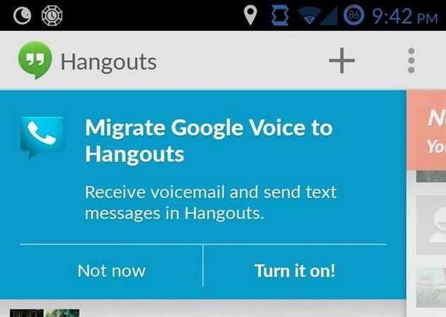 Google Voice Hangouts migracja