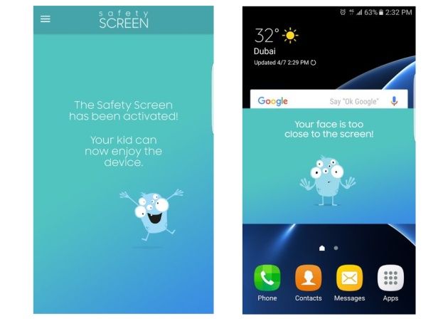 Safety Screen aplikacja screen