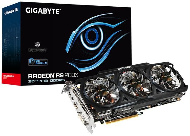 Gigabyte Radeon R9 280X OC rev 2.0 karta graficzna zdjęcie opakowanie